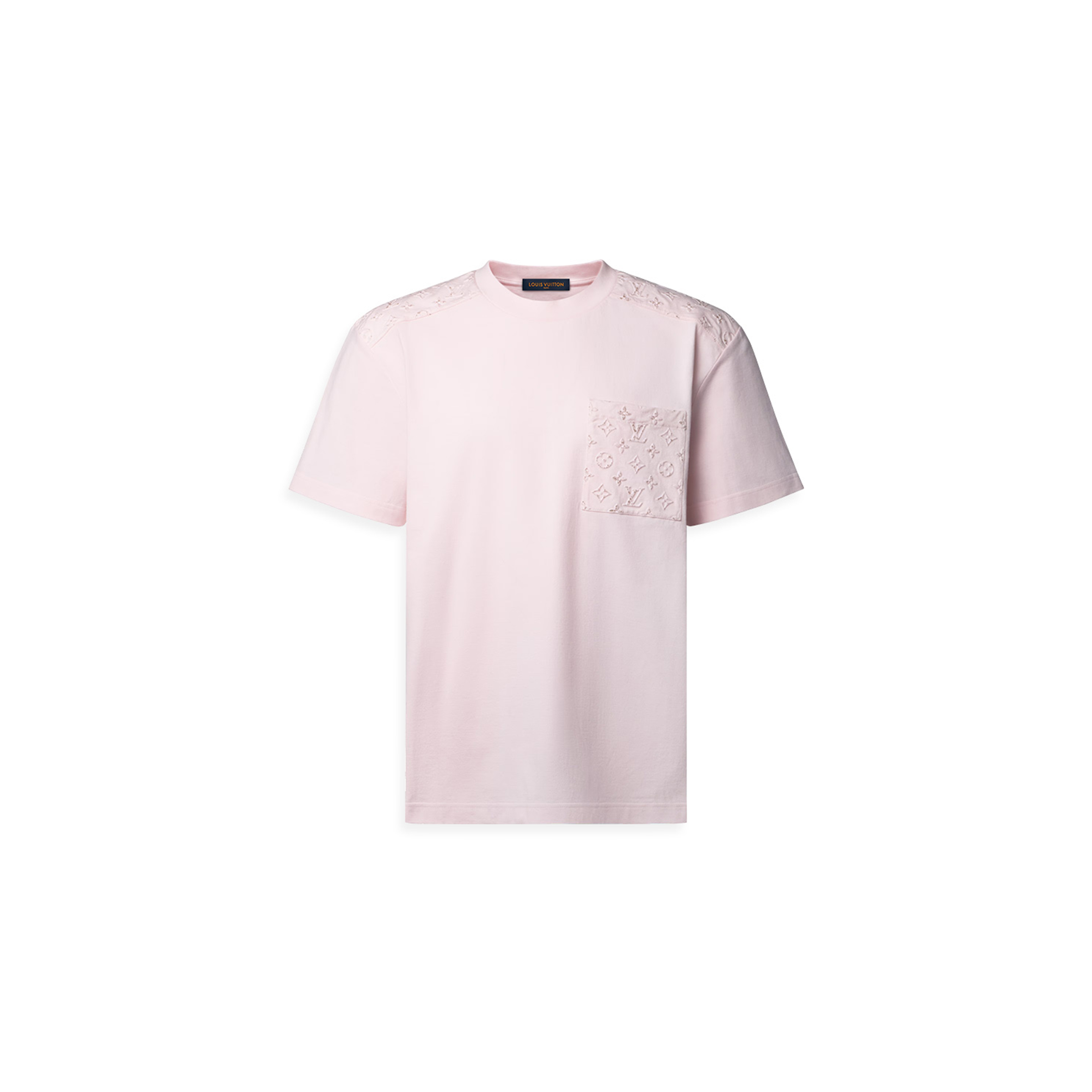 LOUIS VUITTON SHORT-SLEEVED REFLECTIVE SIGNATURE T-SHIRT 1AKORP